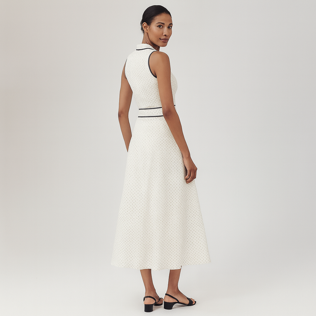 AZUL- VESTIDO MODERNO, MESCLA PERFECTA ESTILO Y COMODIDAD